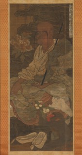 Arhat from a series of sixteen Arhats, 14th century. Creator: Unknown.