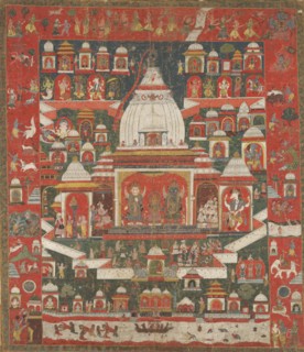 Worship of Lord Jagannatha in his temple at Puri, First half 18th century. Creator: Unknown.
