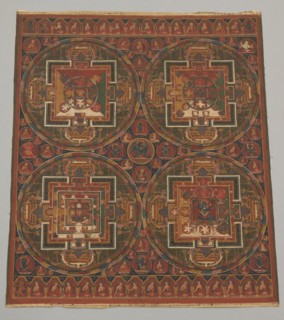 Four Mandalas of the Guhyasamaja Cycle, 16th century. Creator: Unknown.