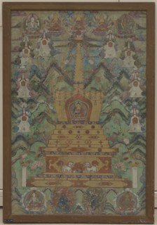 Buddha Within a Stupa, 16th-17th century. Creator: Unknown.