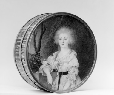Box with portrait of a woman, 1768-75. Creator: Unknown.