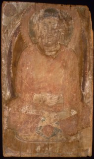 Buddha with a Halo and Flaming Body Mandorla, 6th-7th century. Creator: Unknown.
