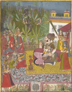 Maharaja Bijay Singh in His Harem, ca. 1770. Creator: Unknown.