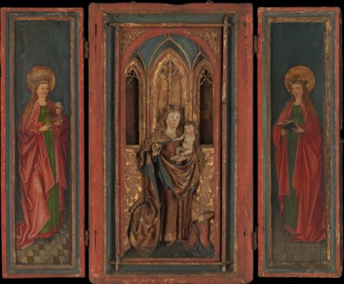 Altar Shrine with Madonna and Child with Donor, last quarter 15th century. Creator: Unknown.