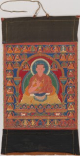 Portrait of Munchen Sangye Rinchen, the Eighth Abbot of Ngor Monastery, late 16th century. Creator: Unknown.