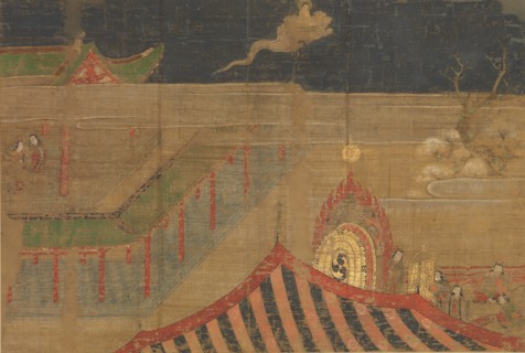 Life of the Buddha: Abandoning Palace Life, early 15th century. Creator: Unknown.