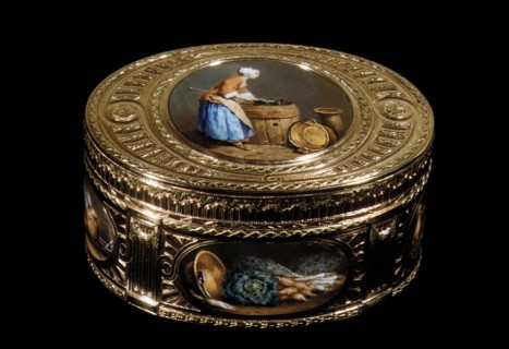 Snuffbox with kitchen scenes, 18th century (?). Creator: Unknown.