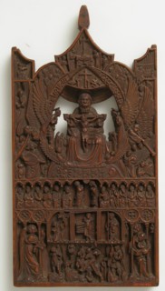 Plaque with the Adoration of Trinity, 15th century. Creator: Unknown.