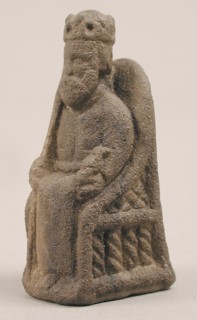 Game Piece in the Form of an Enthroned King, ca. 1200-1250. Creator: Unknown.