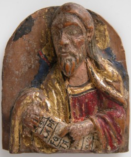 Miniature Relief of Hebrew Prophet Isaiah with Scroll, 1200-1225. Creator: Unknown.