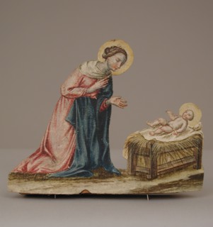 Virgin Mary with Christ in a Manger, 18th century. Creator: Unknown.