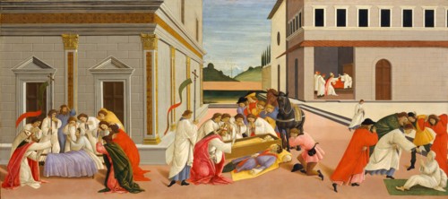 Three Miracles of Saint Zenobius, ca. 1500. Creator: Sandro Botticelli.