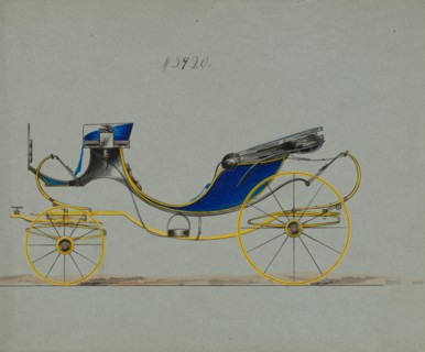 Design for 8 spring Victoria, no. 3920, 1884. Creator: Brewster & Co.