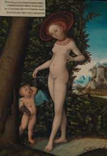 Venus with Cupid the Honey Thief, ca. 1580-1620. Creator: Copy after Lucas Cranach the Elder (German, Kronach 1472-1553 Weimar).