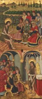 Panel of Saint John the Baptist with Scenes from His Life, 1464-1507. Creator: Domingo Ram.