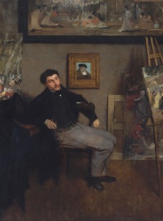 James-Jacques-Joseph Tissot (1836-1902), ca. 1867-68. Creator: Edgar Degas.