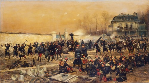 The Defense of Champigny, 1879. Creator: Jean Baptiste Edouard Detaille.
