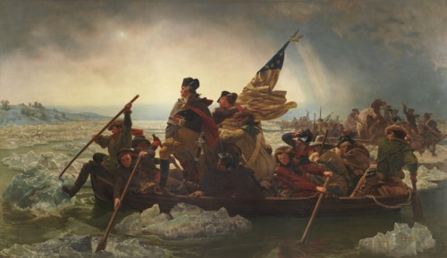 Washington Crossing the Delaware, 1851. Creator: Emanuel Gottlieb Leutze.