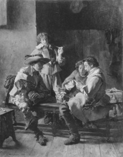 The Card Players, 1863. Creator: Jean Louis Ernest Meissonier.
