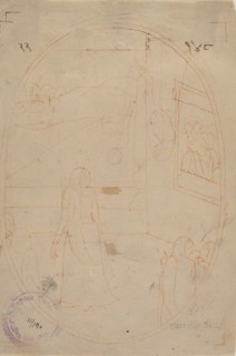 Drawing for an Illustration from a Sat Sai of Bihari Lal Series: The Message of the Eyes..., ca. 178 Creator: First generation after Nainsukh (active ca. 1735-78).