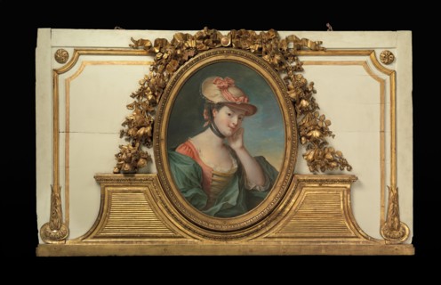 Woman in a straw hat (one of a set), 1770-90. Creator: Unknown.