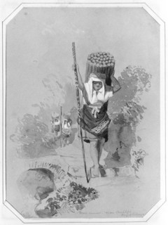 Wood Carrier, near Amalfi (from Cropsey Album), 1878. Creator: George Snell.