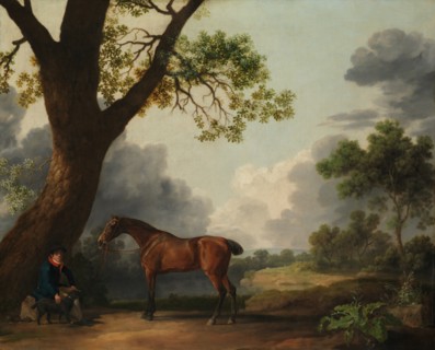 The Third Duke of Dorset's Hunter with a Groom and a Dog, 1768. Creator: George Stubbs.
