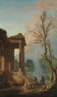 The Portico of a Country Mansion, 1773. Creator: Hubert Robert.