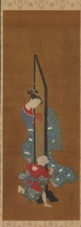 Mother and Child at Play, 18th century. Creator: Isoda Koryusai.