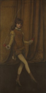 Harmony in Yellow and Gold: The Gold Girl?Connie Gilchrist, ca. 1876-77. Creator: James Abbott McNeill Whistler.