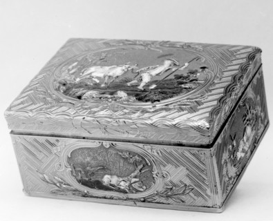 Snuffbox with pastoral scenes, 1750. Creator: Jean Ducrollay.