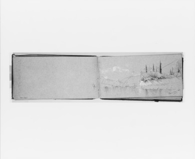 Lake Como, May 3, 1869 (recto, from Sketchbook), 1869. Creator: Jervis McEntee.