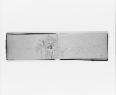 Village on Lake Como: May 1, 1869 (verso, from sketchbook), 1869. Creator: Jervis McEntee.