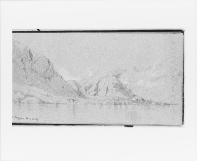 Lake Maggiore, May 11, 1869 (recto, from Sketchbook), 1869. Creator: Jervis McEntee.
