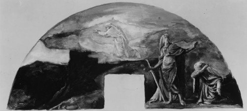 The Moral and Divine Law: Moses Receives the Law on Mount Sinai..., 1903. Creator: John La Farge.