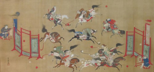 Tartars Playing Polo, early 18th century. Creator: Kano Eisen'in Furunobu.