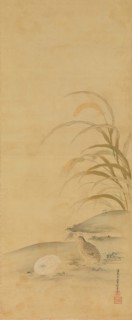 Quail and Millet, late 17th century. Creator: Kiyohara Yukinobu.