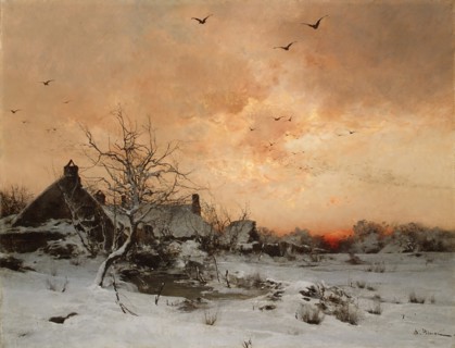 January: Cernay, near Rambouillet. Creator: Leon-Germain Pelouse.
