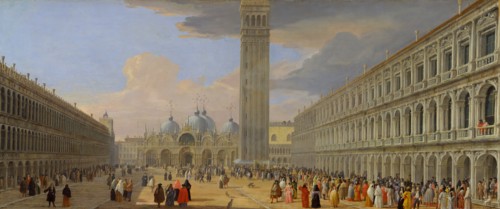 Piazza San Marco, Venice, ca. 1709. Creator: Luca Carlevarijs.