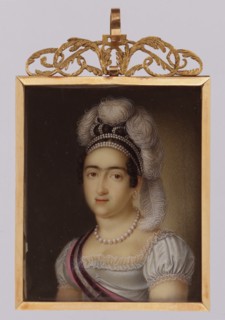 Princess María Francisca de Asis de Borbón and Her Son Infante Carlos Luis María..., 1818. Creator: Luis de la Cruz y Rios.