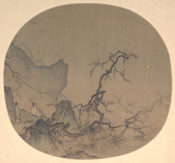 Viewing plum blossoms by moonlight, early 13th century. Creator: Ma, Yuan.