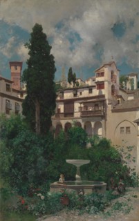 A Spanish Garden. Creator: Martín Rico y Ortega.