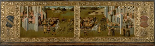 King Solomon and the Queen of Sheba. Creator: Master of Lecceto.