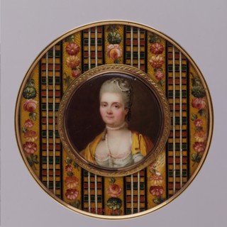 Box with portrait of a woman, ca. 1770-75. Creator: Johann Heinrich Hurter.