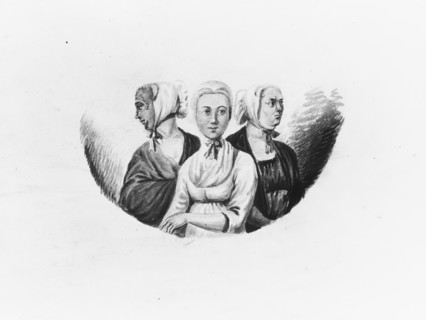 Moravian Sisters, 1811-ca. 1813. Creator: Pavel Petrovic Svin'in.