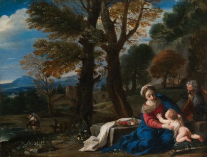 The Rest on the Flight into Egypt. Creator: Pier Francesco Mola.