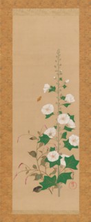 Hollyhocks and Prince?s-Feather Flowers, early 19th century. Creator: Sakai Oho.