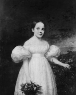 Portrait of a Girl with Flowers, ca. 1835. Creator: Samuel Lovett Waldo.