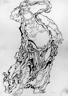 Nio the Guardian, 18th-19th century. Creator: School of Katsushika Hokusai.