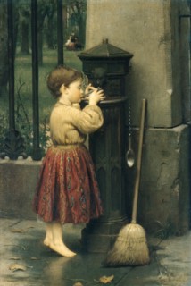 The Crossing Sweeper, ca. 1860s. Creator: Seymour Joseph Guy.